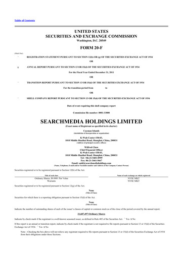 Thumbnail Fluent 20-F Annual Report 