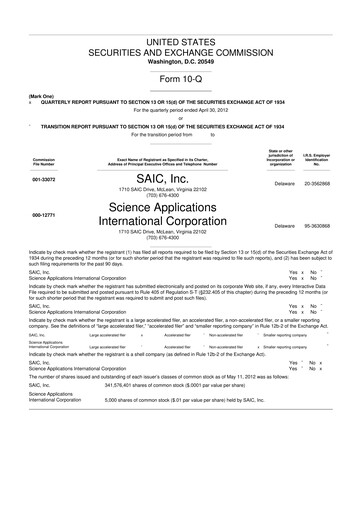 Thumbnail Leidos 10-Q Quarterly Report FY 