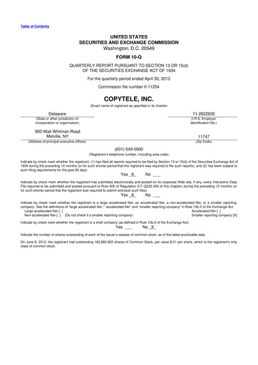 Vorschaubild Anixa Biosciences 10-Q Quartalsbericht 2012 