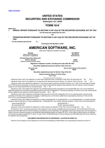 Thumbnail Logility Supply Chain Solutions 10-K Annual Report 2012