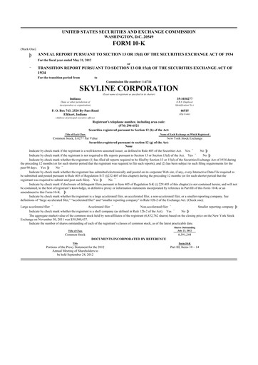 Thumbnail Champion Homes 10-K Annual Report 2012