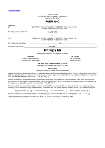 Thumbnail Phillips 66 10-Q Quarterly Report FY2012 