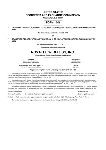 Thumbnail Inseego 10-Q Quarterly Report FY2012 