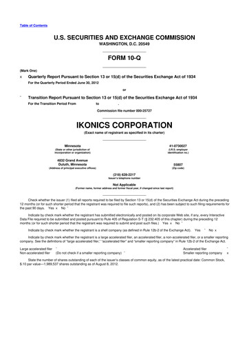 Miniature TeraWulf 10-Q Rapport trimestriel 2012 