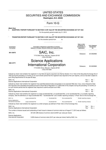 Thumbnail Leidos 10-Q Quarterly Report FY 