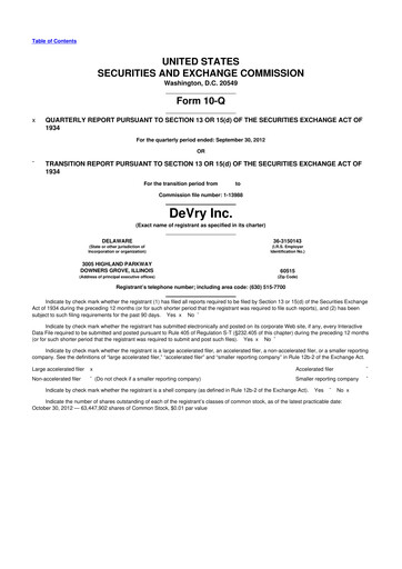 Miniature Adtalem Global Education
 10-Q Rapport trimestriel  