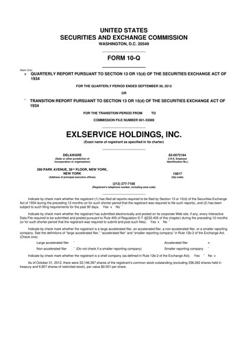 Thumbnail EXL Service
 10-Q Quarterly Report FY2012 