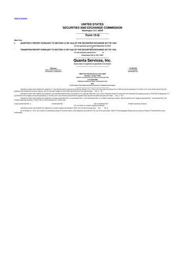 Thumbnail Quanta Services
 10-Q Quarterly Report FY2012 