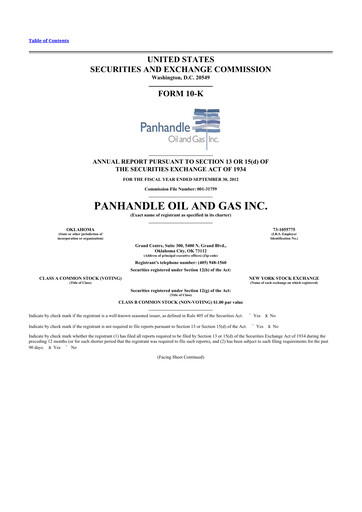 Thumbnail PHX Minerals 10-K Annual Report 2012
