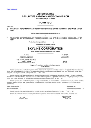 Thumbnail Champion Homes 10-Q Quarterly Report FY2013 