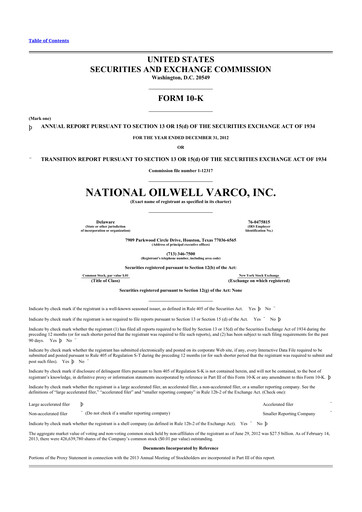 Thumbnail NOV 10-K Annual Report 2012