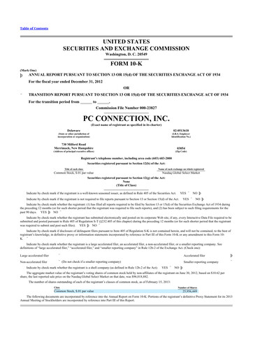 Thumbnail PC Connection
 10-K Annual Report 2012