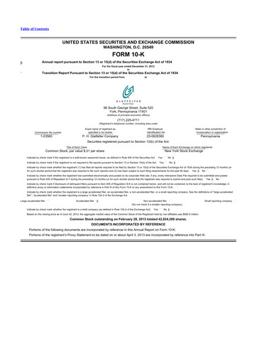 Vorschaubild Magnera 10-K Jahresbericht 2012