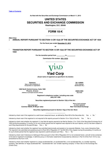 Thumbnail Pursuit Attractions and Hospitality 10-K Annual Report 2012