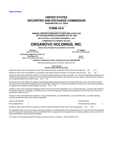 Thumbnail VivoSim Labs 10-K Annual Report 2012