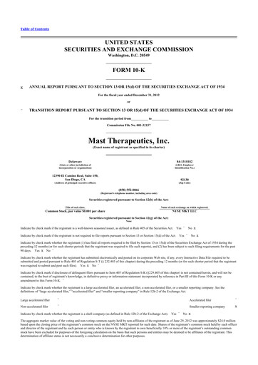 Thumbnail Savara 10-K Annual Report 2012