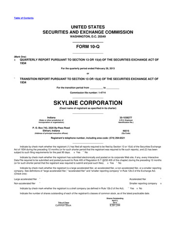 Thumbnail Champion Homes 10-Q Quarterly Report FY2013 