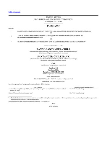 Thumbnail Banco Santander-Chile 20-F Annual Report 