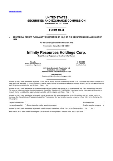 Thumbnail Quest Resource Holding 10-Q Quarterly Report FY2013 
