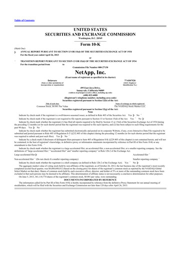 Thumbnail NetApp
 10-K Annual Report 2013