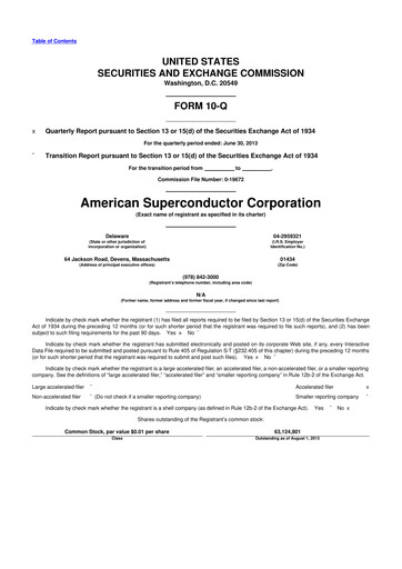 Thumbnail American Superconductor Corporation 10-Q Quarterly Report FY2014 
