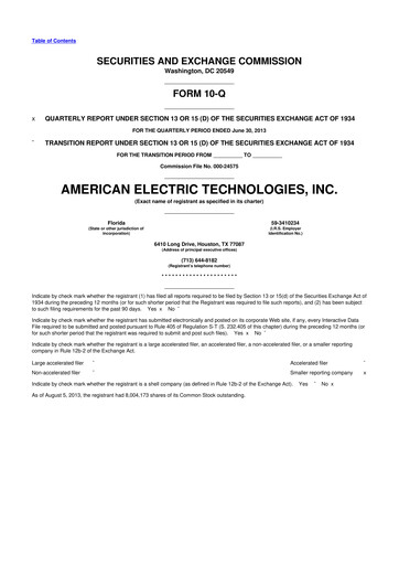 Thumbnail Stabilis Solutions 10-Q Quarterly Report FY2013 