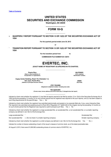 Thumbnail Evertec 10-Q Quarterly Report FY2013 