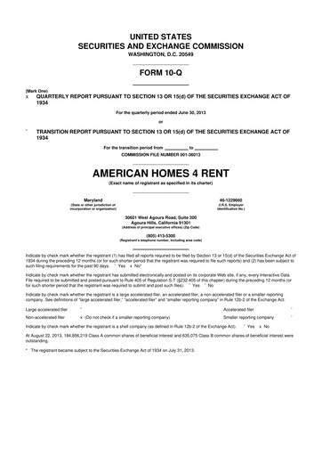 Thumbnail AMH (American Homes 4 Rent)
 10-Q Quarterly Report FY 
