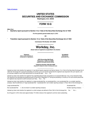Thumbnail Workday 10-Q Quarterly Report FY2014 