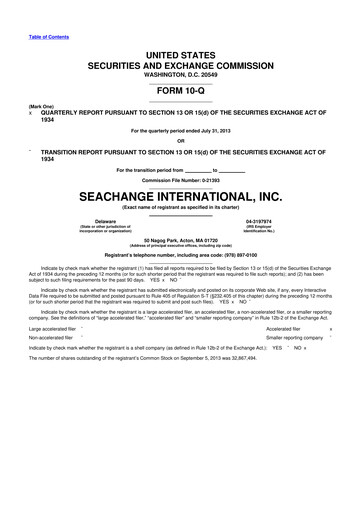 Thumbnail SeaChange International 10-Q Quarterly Report FY2014 