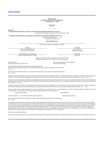 Thumbnail Thor Industries
 10-K Annual Report 2013