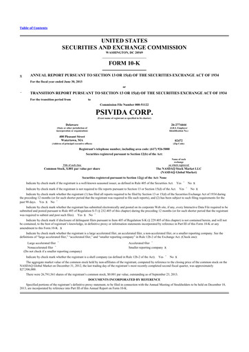 Vorschaubild EyePoint Pharmaceuticals
 10-K Jahresbericht 2013