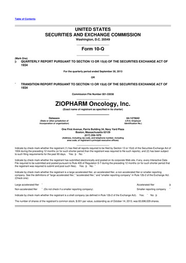 Thumbnail Alaunos Therapeutics 10-Q Quarterly Report FY2013 