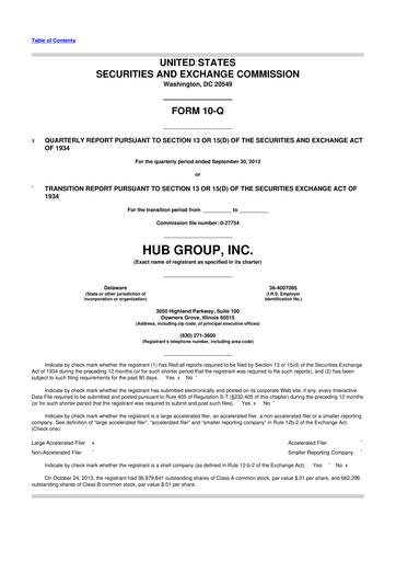 Thumbnail Hub Group
 10-Q Quarterly Report FY2013 