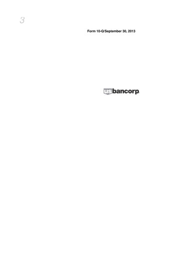 Thumbnail U.S. Bancorp 10-Q Quarterly Report FY2013 