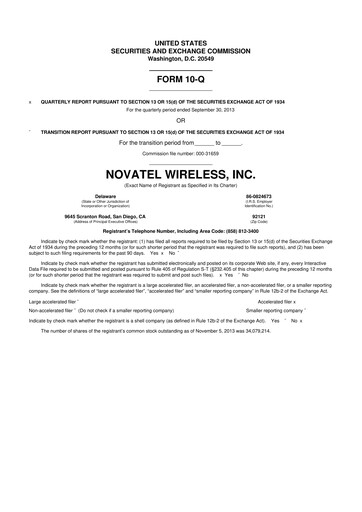 Thumbnail Inseego 10-Q Quarterly Report FY2013 