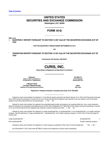 Thumbnail Curis 10-Q Quarterly Report FY2013 