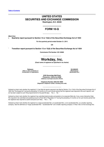 Thumbnail Workday 10-Q Quarterly Report FY2014 