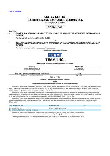 Thumbnail Team Inc 10-Q Quarterly Report FY2014 