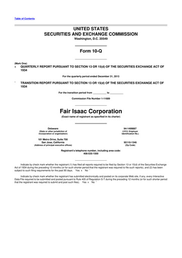 Thumbnail Fair Isaac (FICO) 10-Q Quarterly Report FY2014 