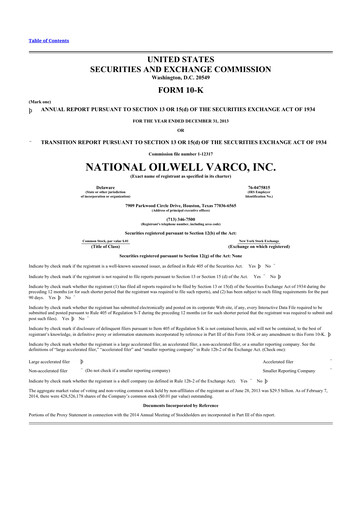 Thumbnail NOV 10-K Annual Report 2013