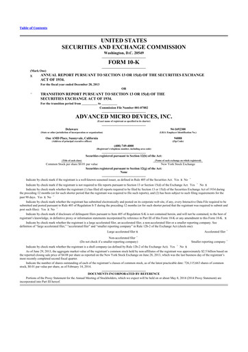 Thumbnail AMD 10-K Annual Report 2013