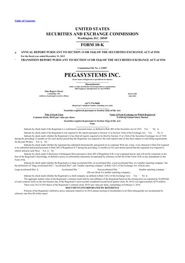 Thumbnail Pegasystems 10-K Annual Report 2013