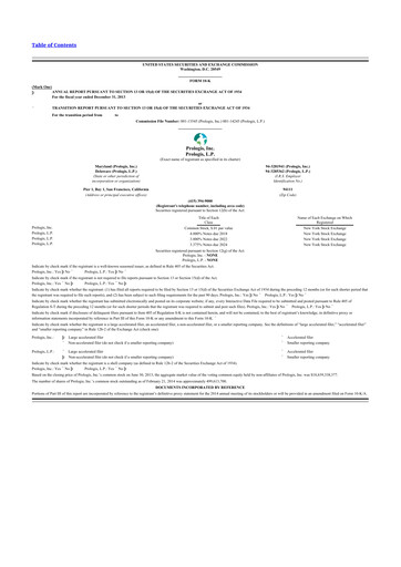 Thumbnail Prologis 10-K Annual Report 2013