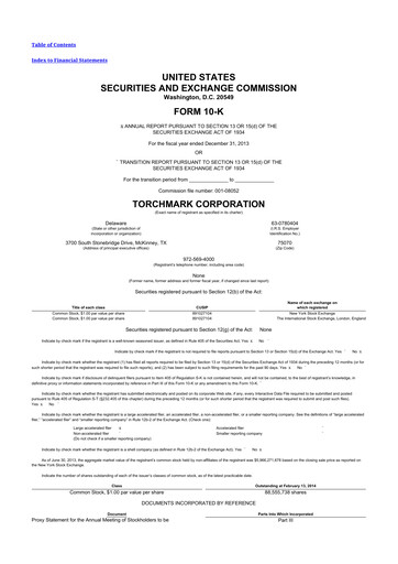 Thumbnail Globe Life
 10-K Annual Report 2013