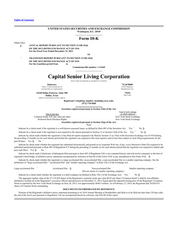 Vorschaubild Sonida Senior Living 10-K Jahresbericht 2013