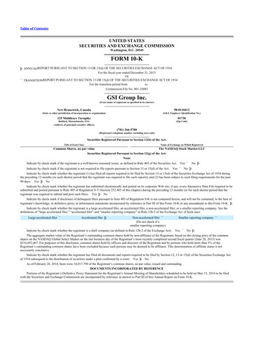 Vorschaubild Novanta 10-K Jahresbericht 2013