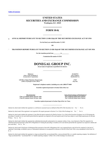 Thumbnail Donegal Group 10-K Annual Report 2013