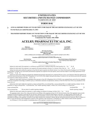 Vorschaubild Talphera 10-K Jahresbericht 2013