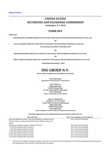 Miniature ING
 20-F Rapport annuel 